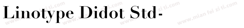 Linotype Didot Std字体转换